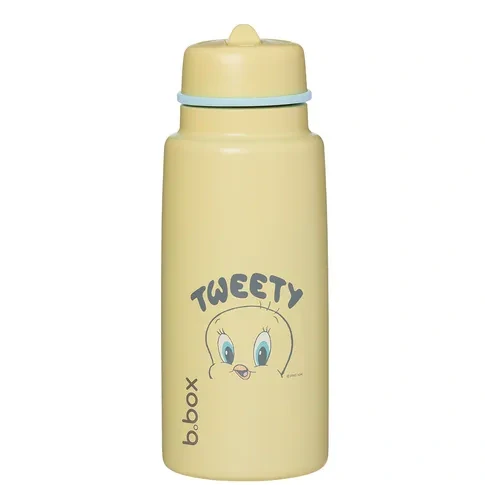 b.box Nerezová termolahev s brčkem 1l - Looney Tunes