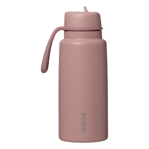 b.box Nerezová termolahev s brčkem 1l - berry smoothie
