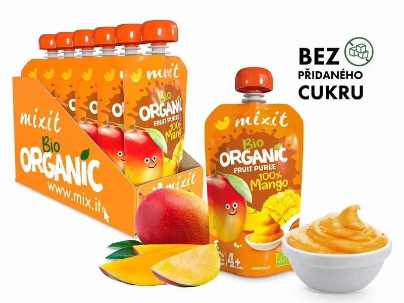 Mixit BIO kapsička ovocné pyré 100% Mango 100 g