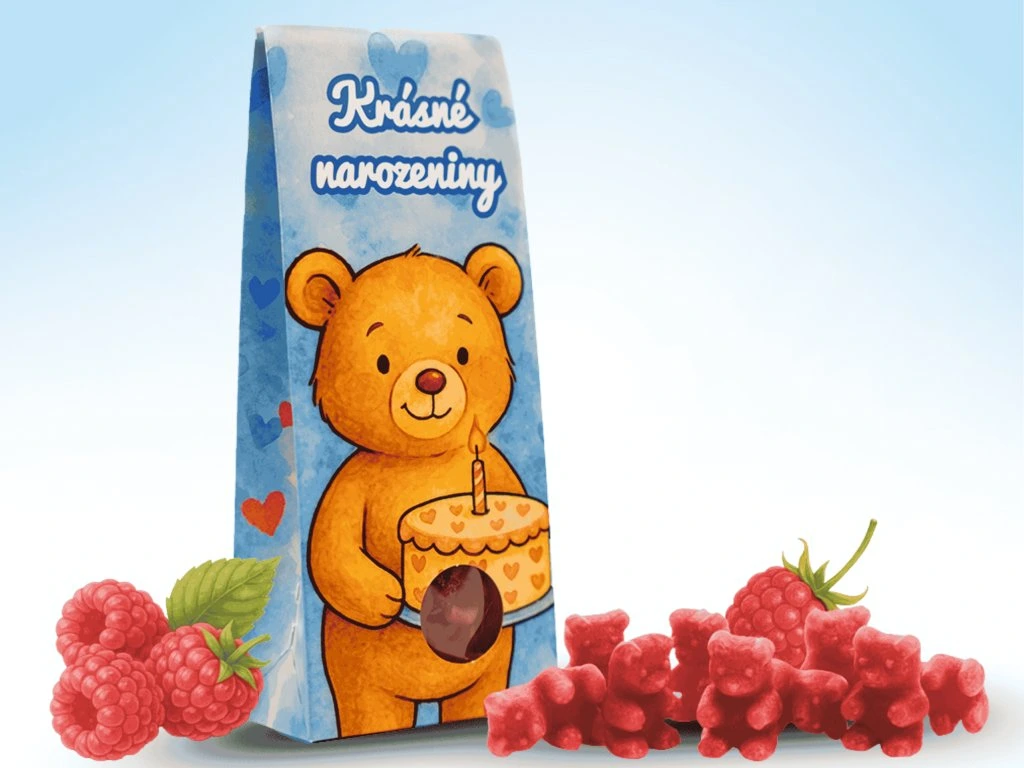 LIPOO VŠE NEJLEPŠÍ K NAROZENINÁM - ORIGINÁLNÍ ČAJOVÍ MEDVÍDCI 50g