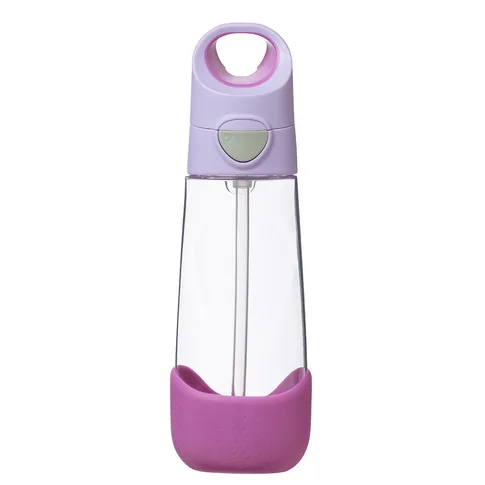 B.box Lahev na pití s brčkem 600 ml sugar plum