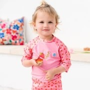 Splash about Plavky Happy Nappy UV obleček 3/4 rukáv Strawberry Field, vel. XL