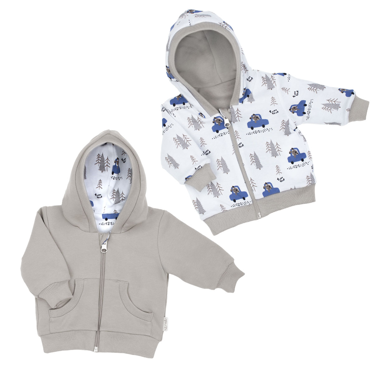 Oboustranná chlapecká bunda Muki, vel. 80