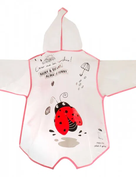 Maximo Pláštěnka beruška s kapsama, průhledná, reflexní 86/98