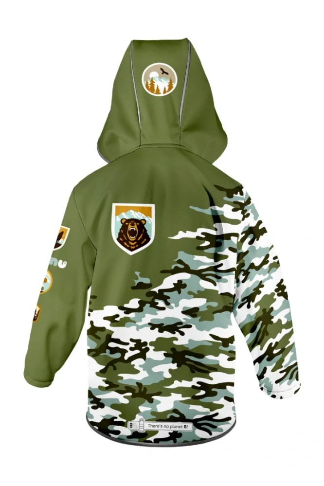 Wamu Softshellová bunda dětská, MASKÁČ, khaki