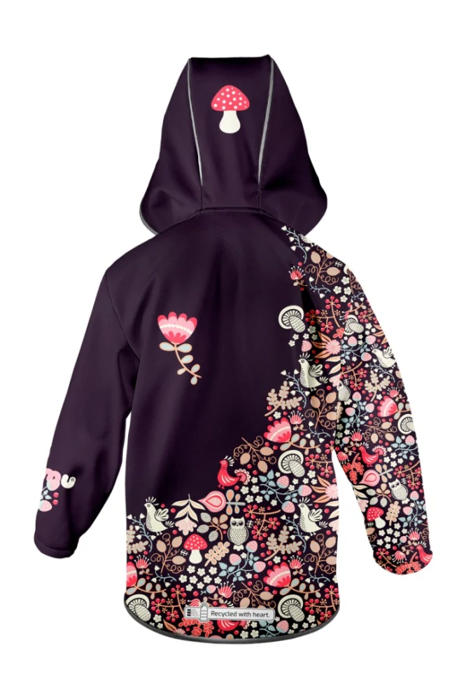 Wamu Softshellová bunda dětská, SOVA, fialová