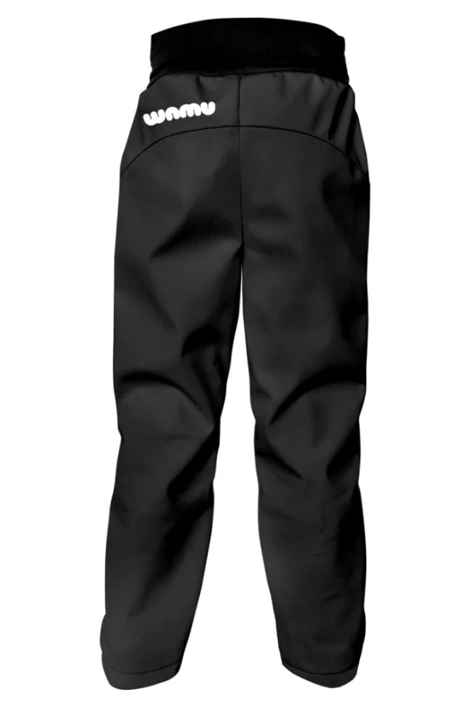 Wamu Softshellové kalhoty dětské, ČERNÁ