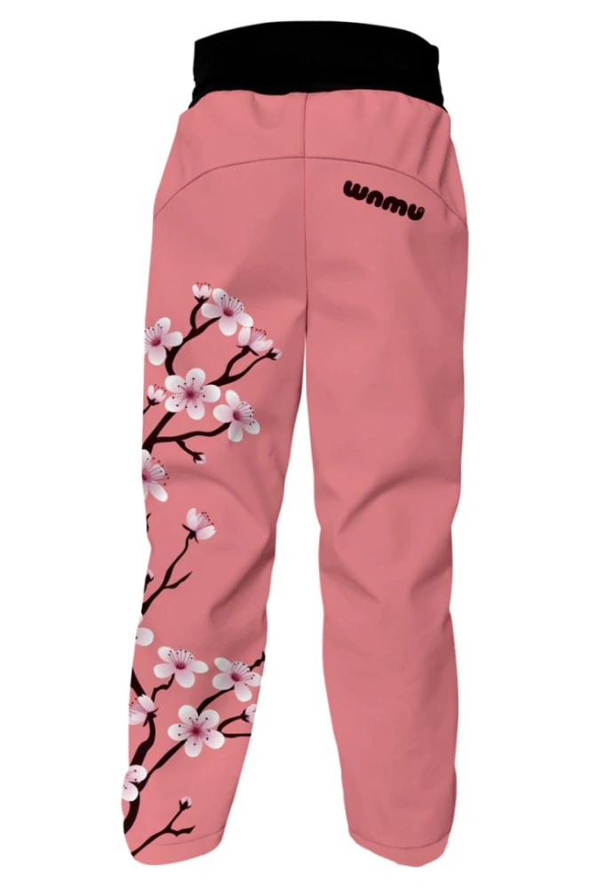 Wamu Softshellové kalhoty dětské, SAKURY, růžová