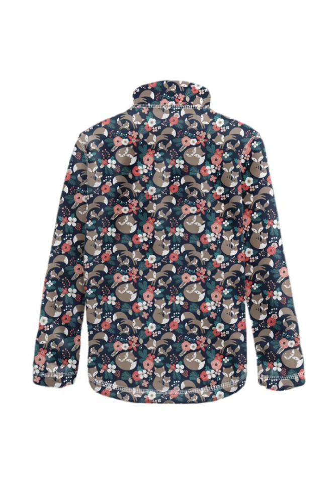 Wamu Fleecová mikina dětská, LIŠKY, tmavě modrá