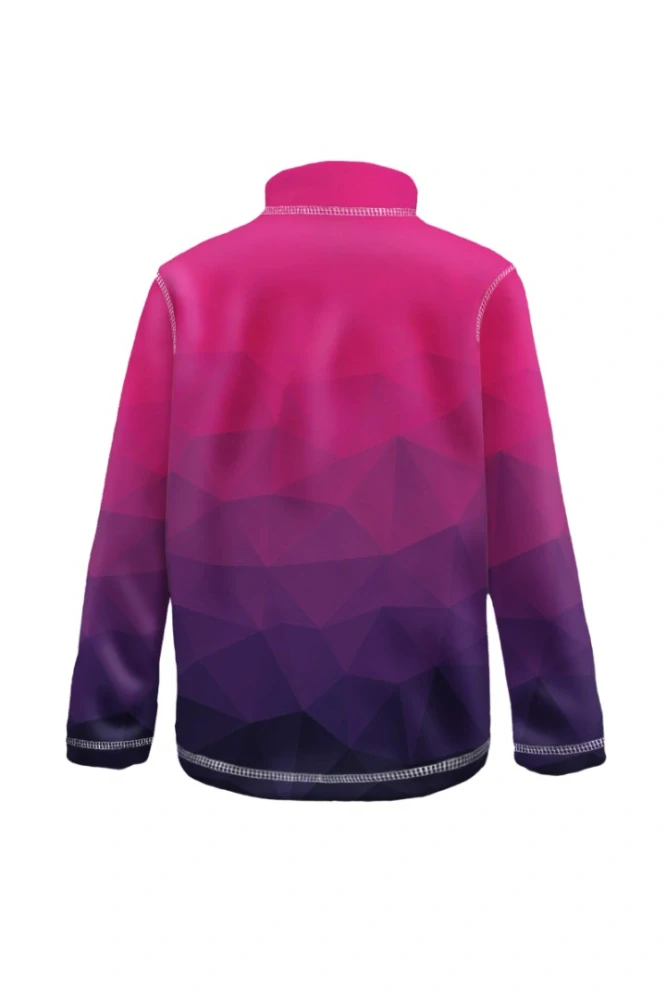 Wamu Fleecová mikina dětská, MOZAIKA, fialová