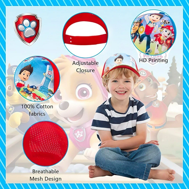 Dětská kšiltovka Tlapková patrola s potiskem M/L