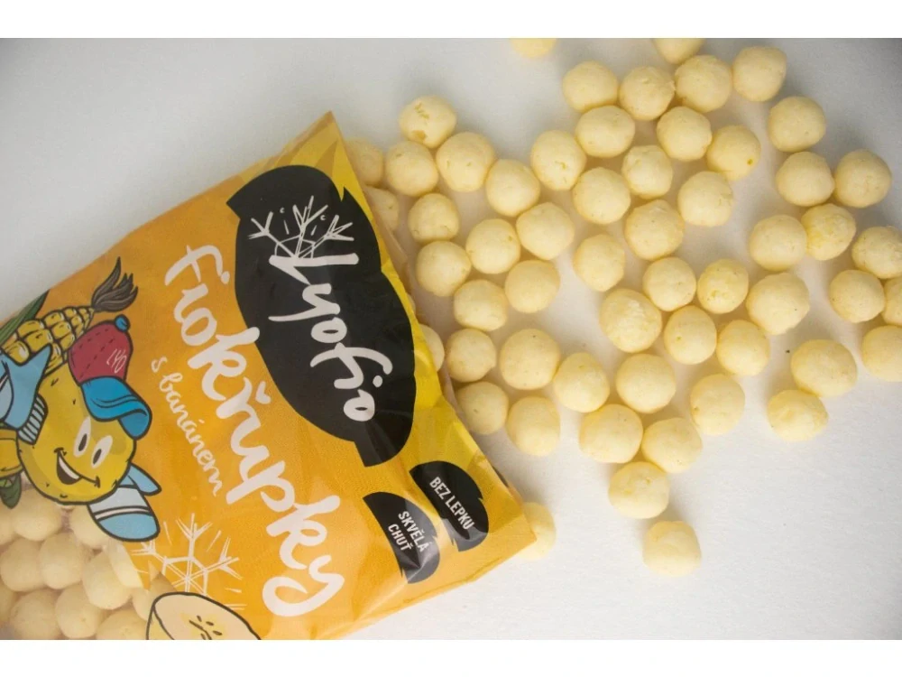 Lyofio Kukuřičné křupky – banán 80 g