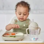 b.box Hrneček s brčkem - béžový 240 ml