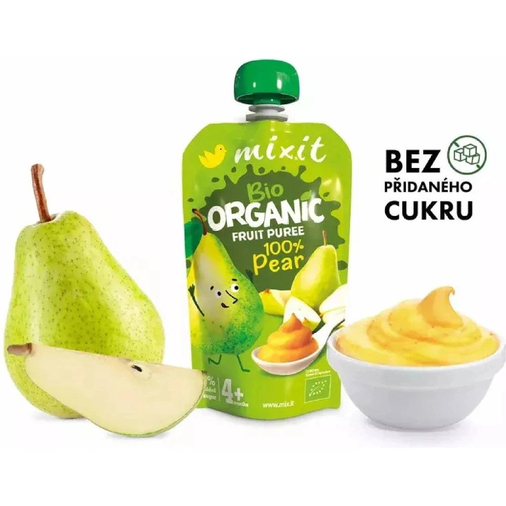 Mixit BIO kapsička ovocné pyré 100% Hruška 100 g