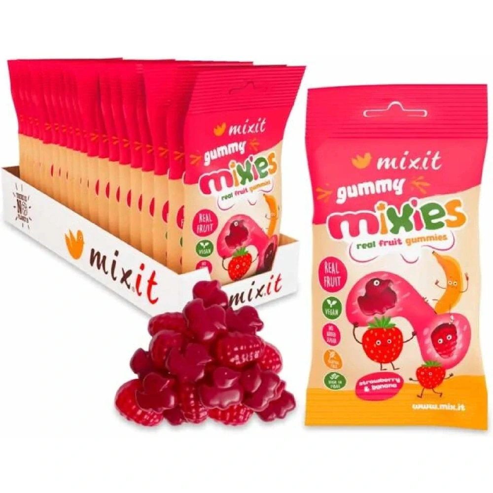 MIXIT Ovocné Mixies Jahoda & banán 35 g