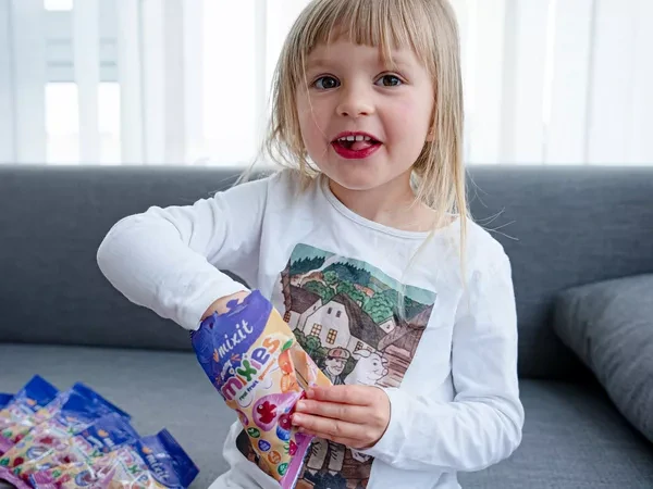 Mixit Ovocné Mixies – Malina, borůvka, pomeranč – přírodní želé bonbóny 35 g