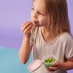 b.box Sada krabiček Snack tubs 3ks - růžové