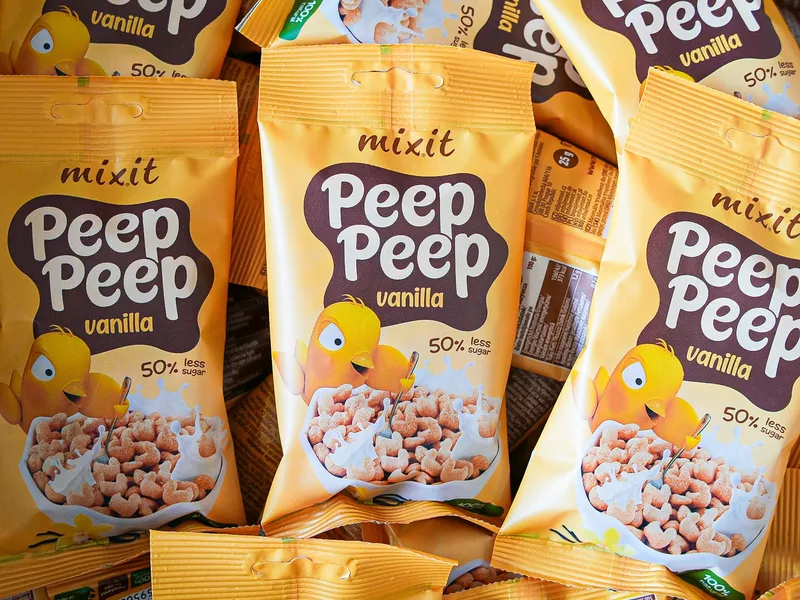 Mixit Cereálie Peep Peep – Vanilka do kapsy 25 g