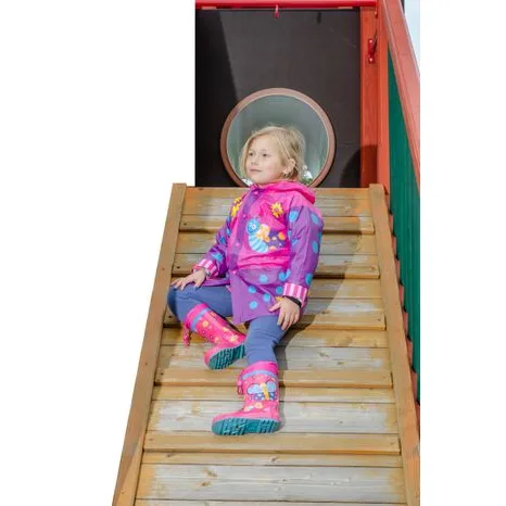 PIDILIDI Pláštěnka PVC motýl, holka, vel. 98/104