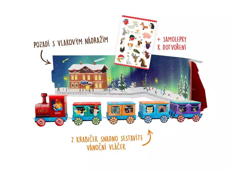 Velký adventní kalendář 2025 – Vánoční vláček