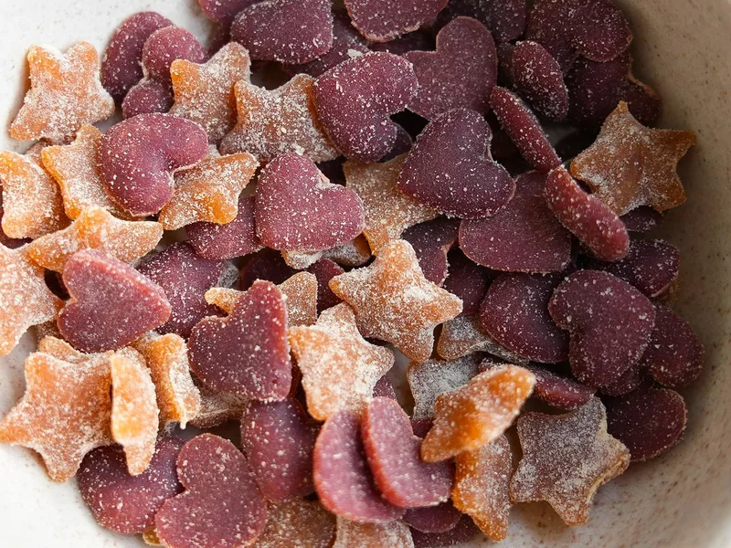 Mixit Ovocné Mixies - Jablko & třešeň - přírodní želé bonbóny 35g