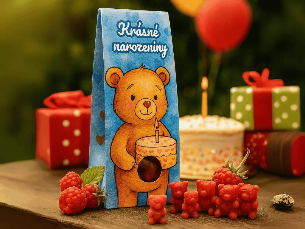 LIPOO VŠE NEJLEPŠÍ K NAROZENINÁM - ORIGINÁLNÍ ČAJOVÍ MEDVÍDCI 50g