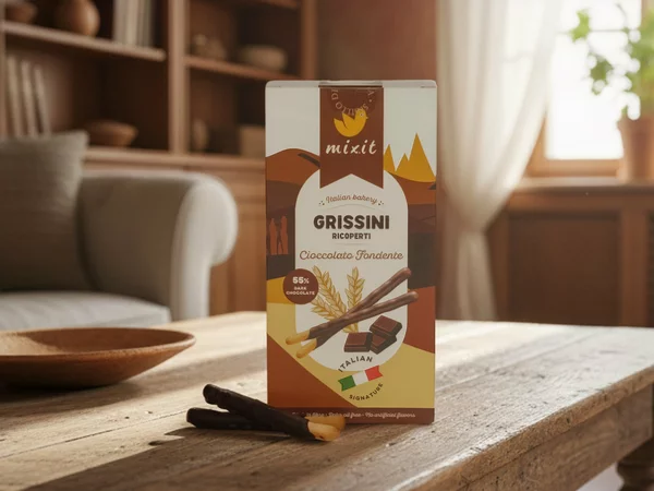 Mixit Italian Bakery – Grissini Ricoperti Cioccolato Fondente 150g