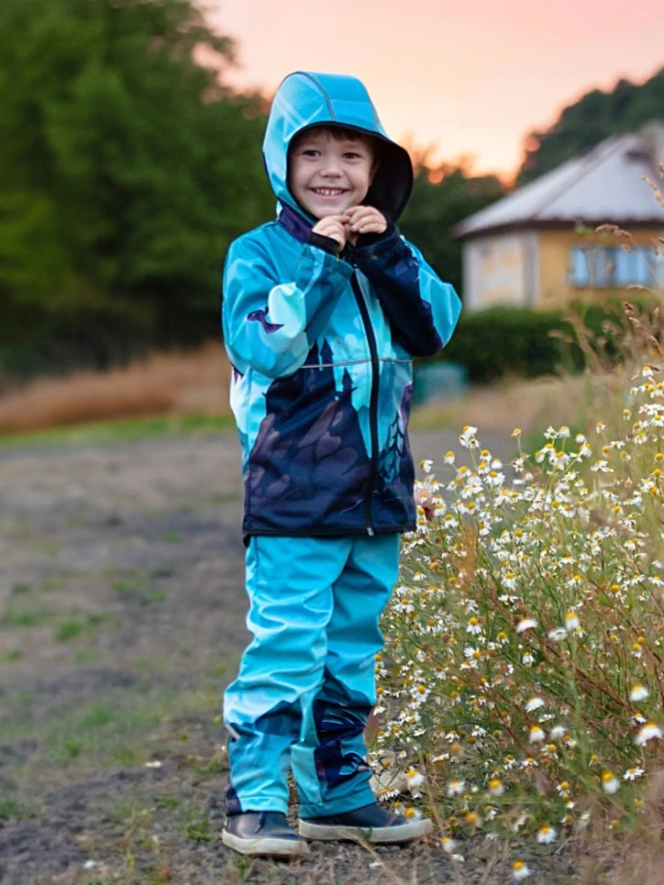 Wamu Softshellová bunda dětská, DRAGON FANTASY