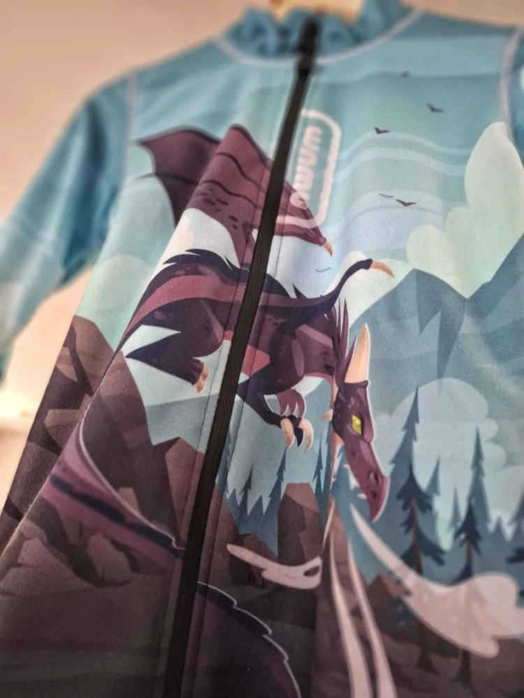 Wamu Fleecová mikina dětská, DRAGON FANTASY