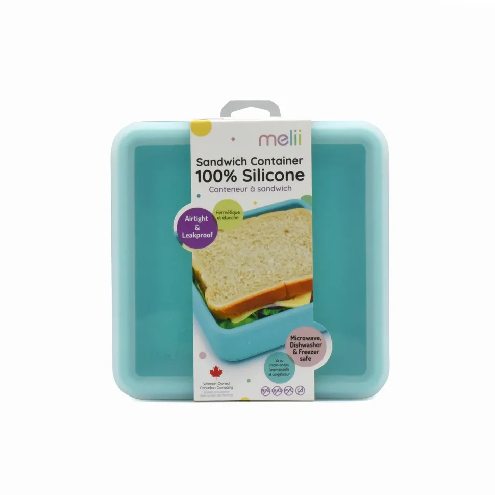 Melii Silikonová krabička na sendvič 790 ml - modrá