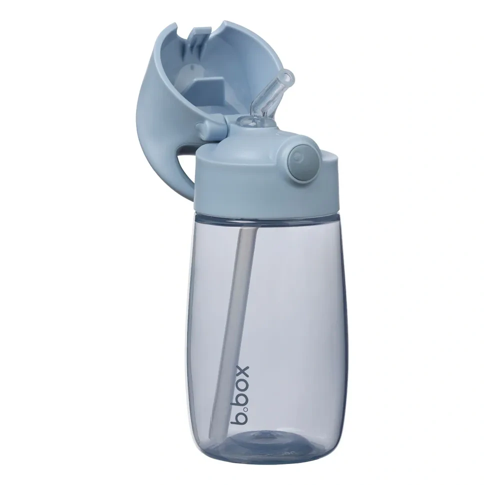 b.box Láhev na pití s brčkem Junior 380 ml - chill out