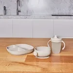 b.box Silikonový hrneček s pítkem 240 ml - béžový