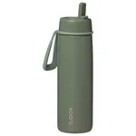 b.box Nerezová termolahev s brčkem 690 ml - olive