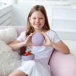 Melii Silikonová krabička na svačinu s víčkem Kočka - 350 ml