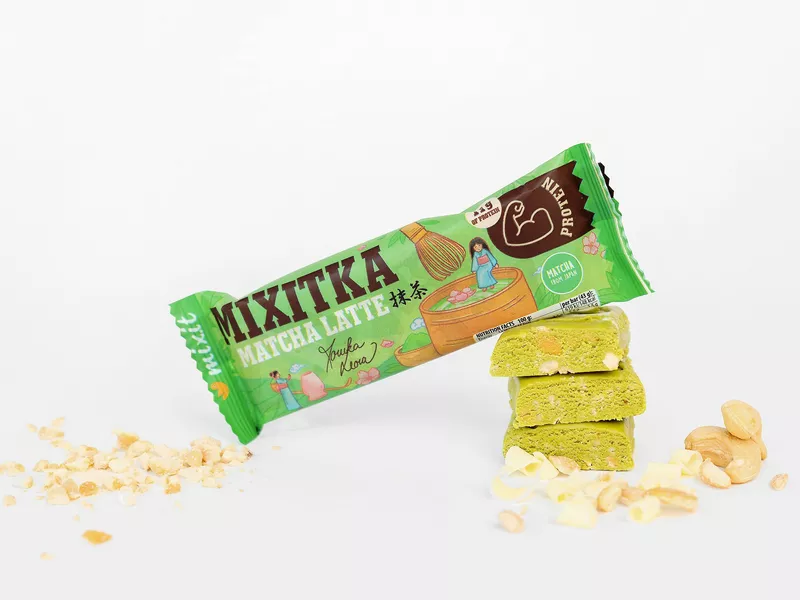 Prebiotická Mixitka Moniky Leové bez lepku: Matcha latte 43g