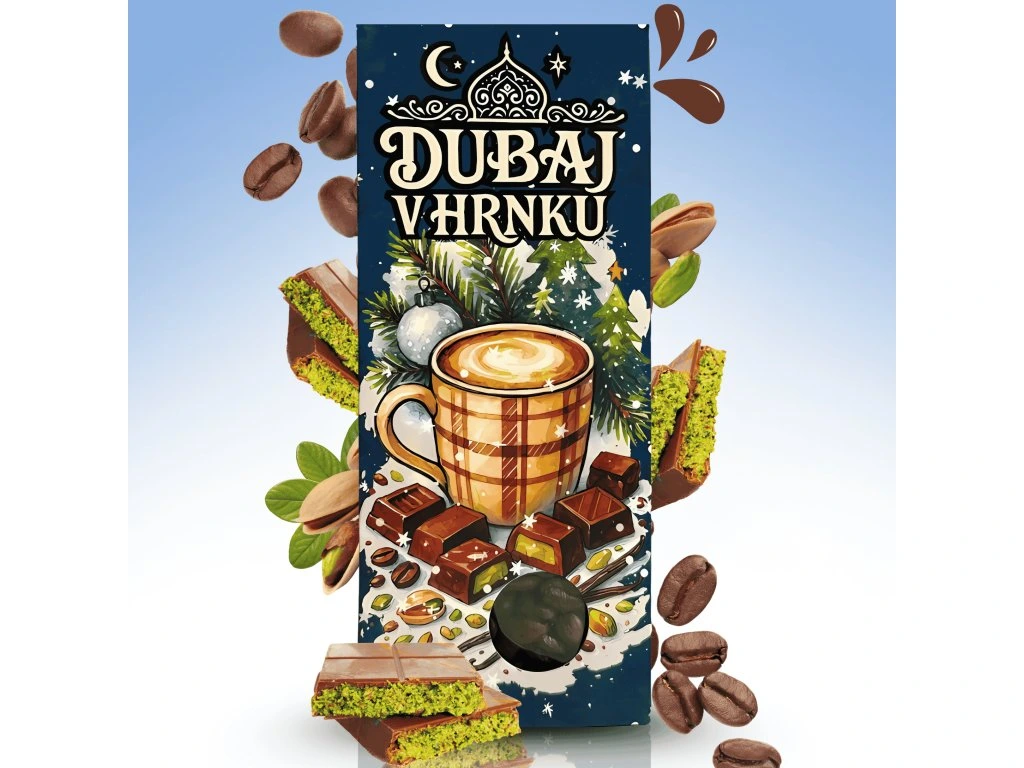 LIPOO DUBAJ V HRNKU - ZRNKOVÁ KÁVA S PŘÍCHUTÍ DUBAJSKÉ ČOKOLÁDY 40g