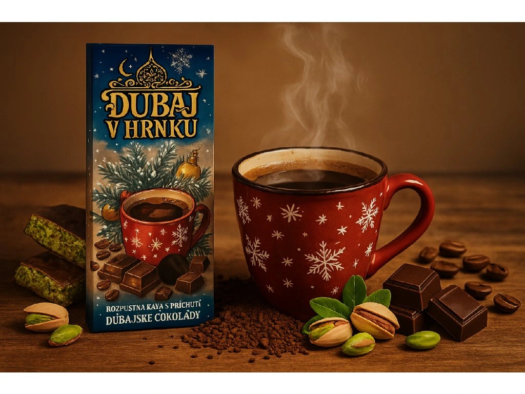 LIPOO ROZPUSTNÁ KÁVA S PŘÍCHUTÍ DUBAJSKÉ ČOKOLÁDY 40g