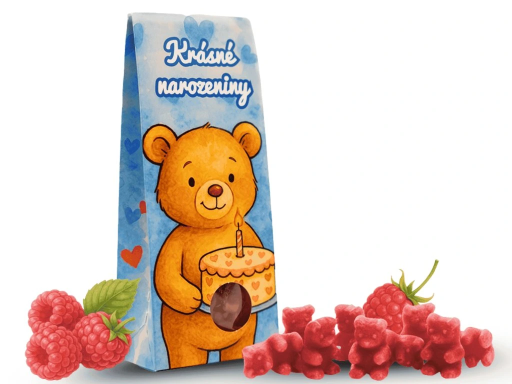 LIPOO VŠE NEJLEPŠÍ K NAROZENINÁM - ORIGINÁLNÍ ČAJOVÍ MEDVÍDCI 50g