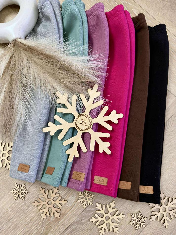 Zateplené mintové legíny Zuzi, vel. 116