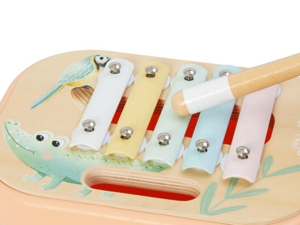 eliNeli Sada dětských hudebních nástrojů v boxu - pastel