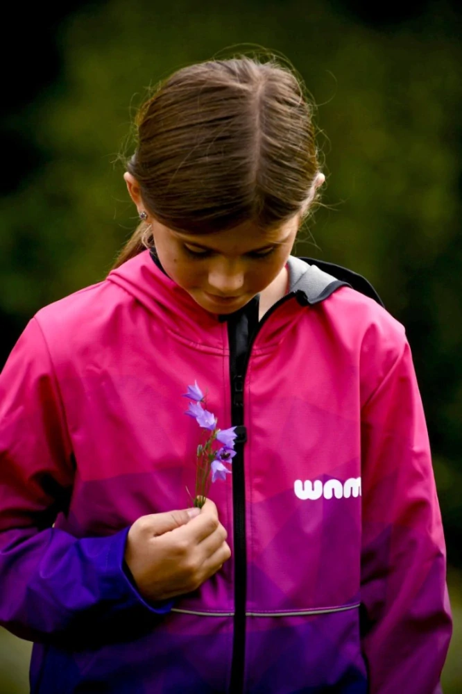 Wamu Softshellová bunda dětská, MOZAIKA, fialová