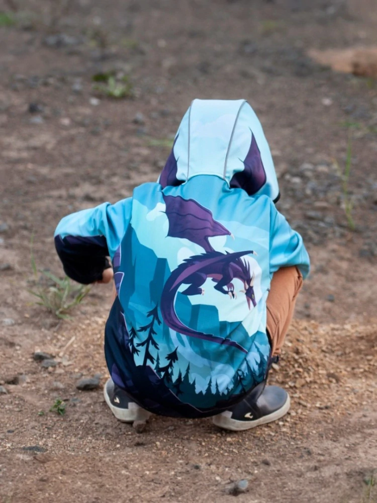 Wamu Softshellová bunda dětská, DRAGON FANTASY