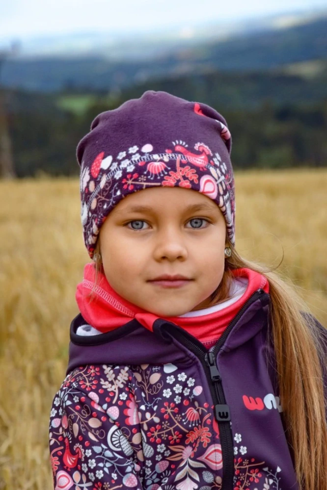 Wamu Softshellová bunda dětská, SOVA, fialová