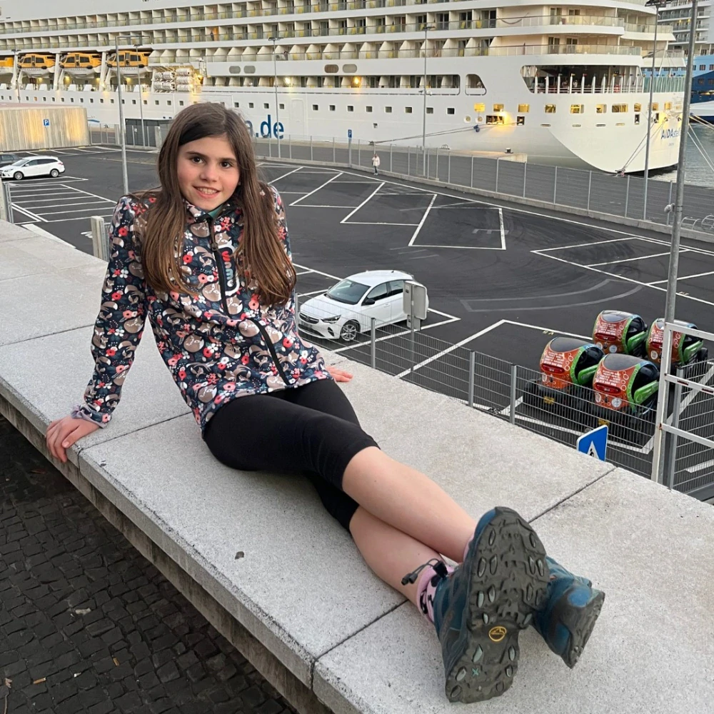 Wamu Fleecová mikina dětská, LIŠKY, tmavě modrá