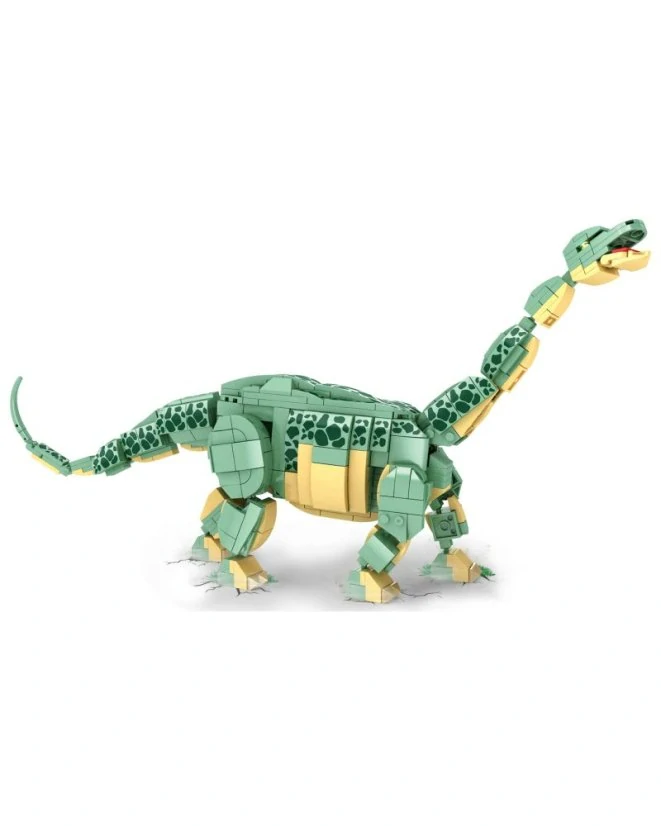 Woma Stavebnice dinosaurus Brontosaurus (46 cm dlouhý) s pohyblivými prvky, 589 dílků