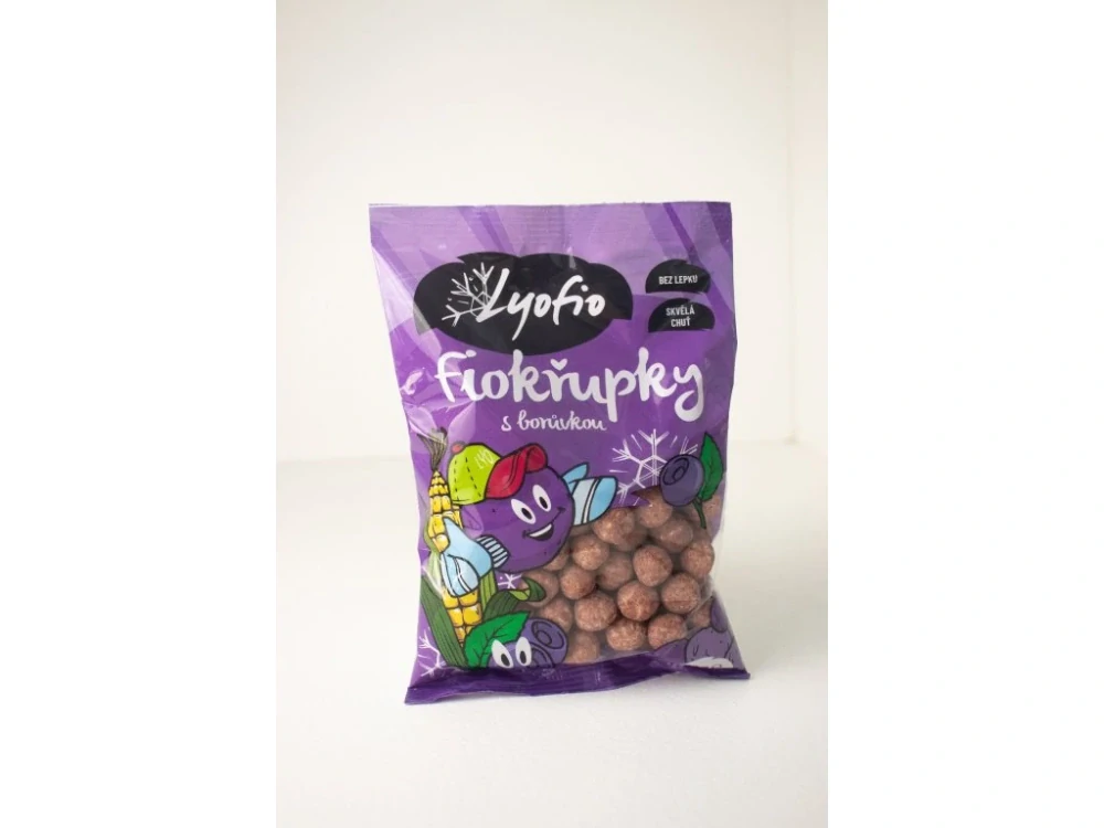 Lyofio Kukuřičné křupky – borůvka 80 g