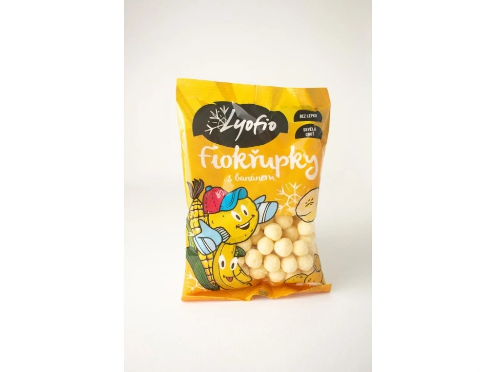 Lyofio Kukuřičné křupky – banán 80 g