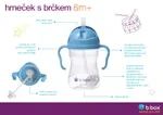 b.box Hrneček s brčkem - GELATO ostružinový 240 ml