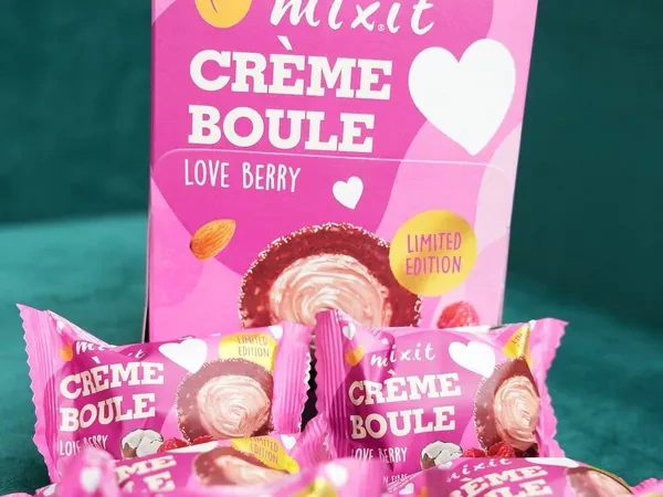 Mixit Crème boule Love Berry Lyofilizované ovoce a mandlový krém 30 g