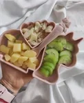 Melii Dětská silikonová jídelní sada, 5 dílná - Jednorožec